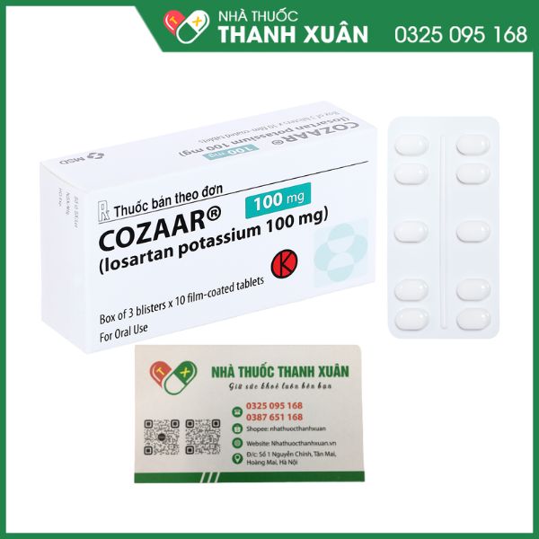 Cozaar 100mg thuốc trị tăng huyết áp